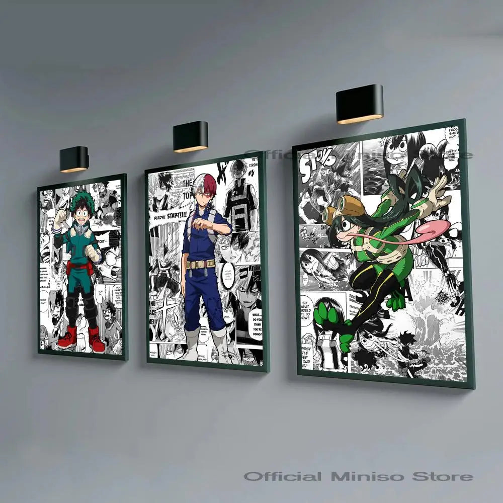 Japanese Poster Sticker | Self-adhesive | My Hero Academia