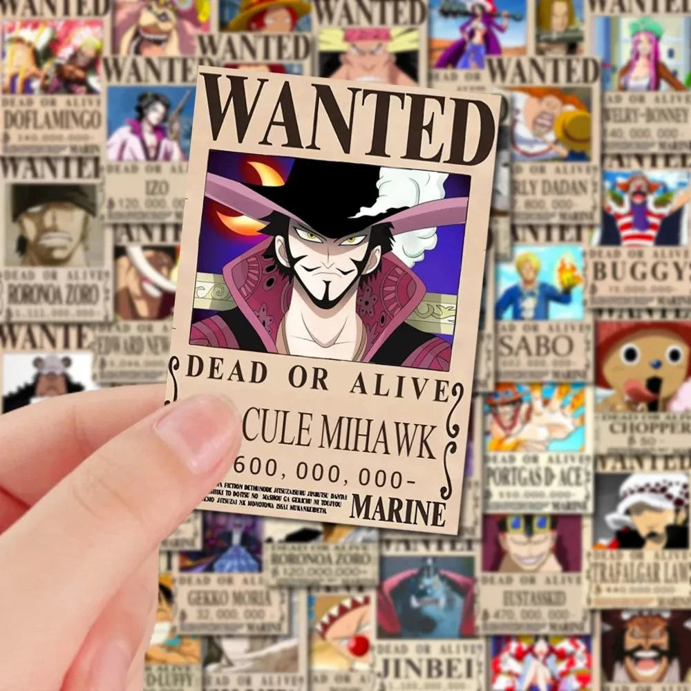 One Piece Wanted Posters Stickers Decal Sticker | Sticker | One Piece