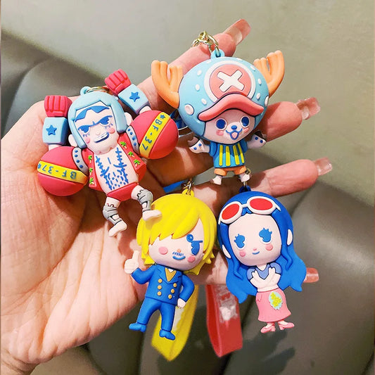 One Piece Monkey D. Luffy Keychain Silicone Key Rings | Keychain | One Piece