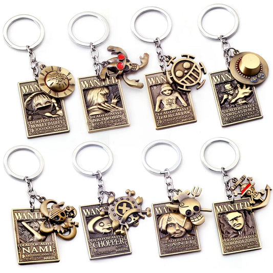 One Piece Luffy Zoro Chopper Sanji Ace Keychain | Keychain | One Piece