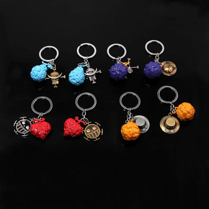 One Piece Straw Hat Luffy Ace Keychain | Keychain | One Piece