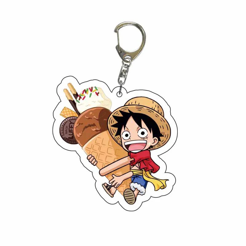 One Piece Key Holder Acrylic Zoro Luffy Law Ace Sanji | Keychain | One Piece