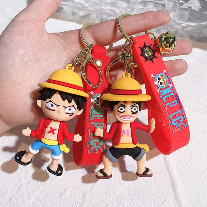 One Piece Keychain Luffy Sauron Chopper Silicone Cute Car Keyring Pendant | Keychain | One Piece