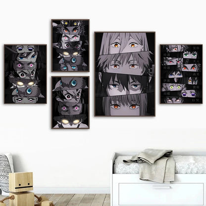 Poster Team Eyes Art Print | Decor | Demon Slayer