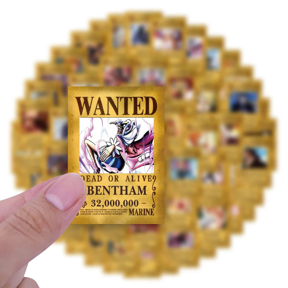 One Piece Wanted Posters Stickers Waterproof Sticker | Sticker | One Piece