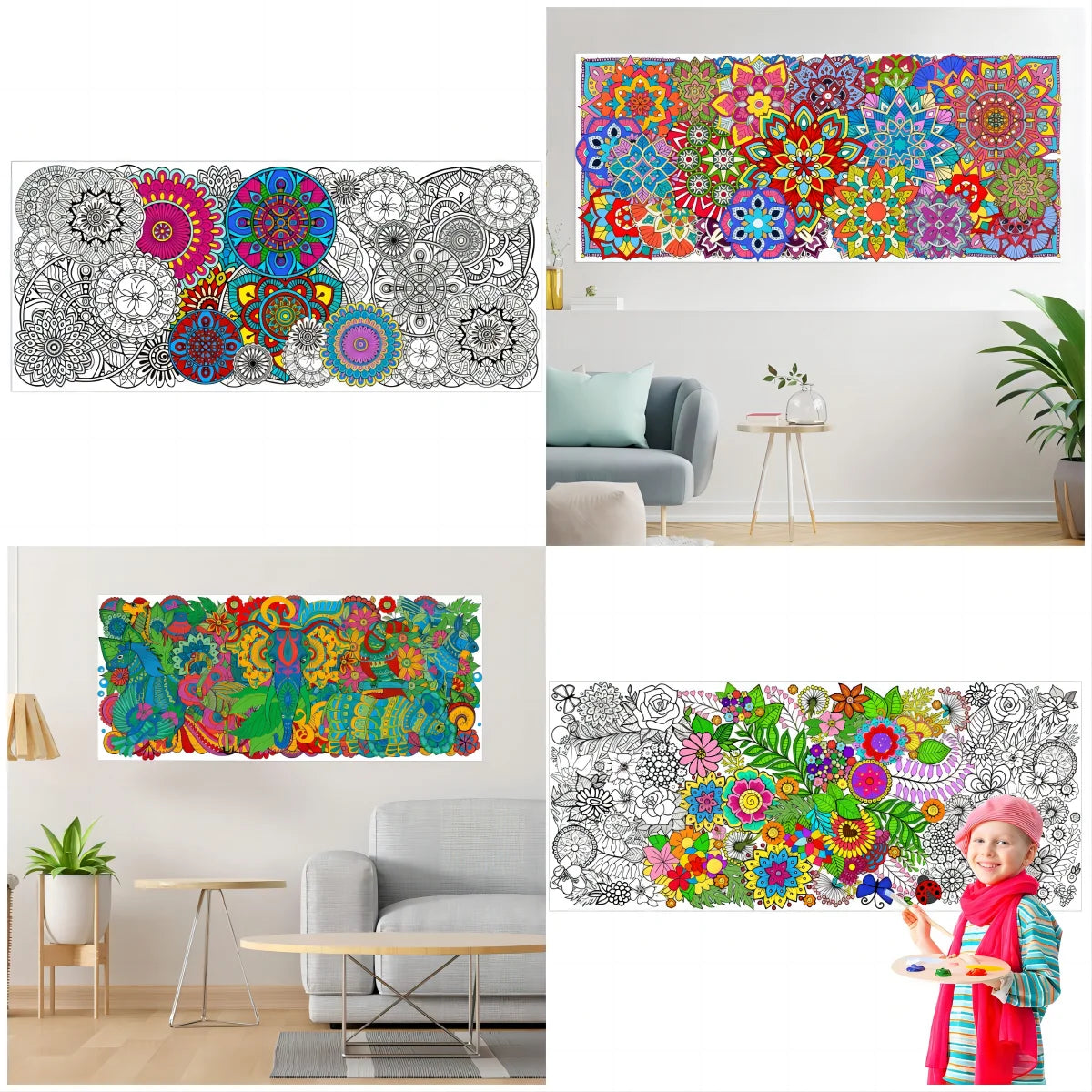 Jumbo Mandala Coloring Poster Color Banner | Poster | One Piece