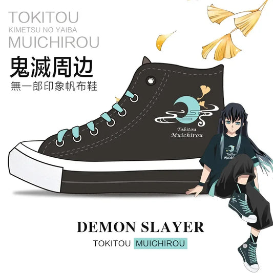 Tokitou Muichirou Shoes | High-top Canvas Shoes | Demon Slayer