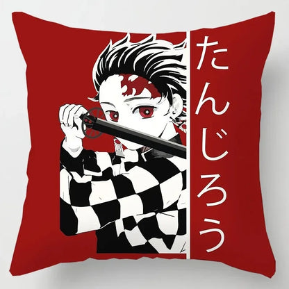 45 * 45CM Kimetsu No Yaiba Pillowcase | Pillowcase | Demon Slayer