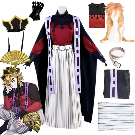 Doma Douma Cosplay Costume | Wig Fan Sets | Demon Slayer