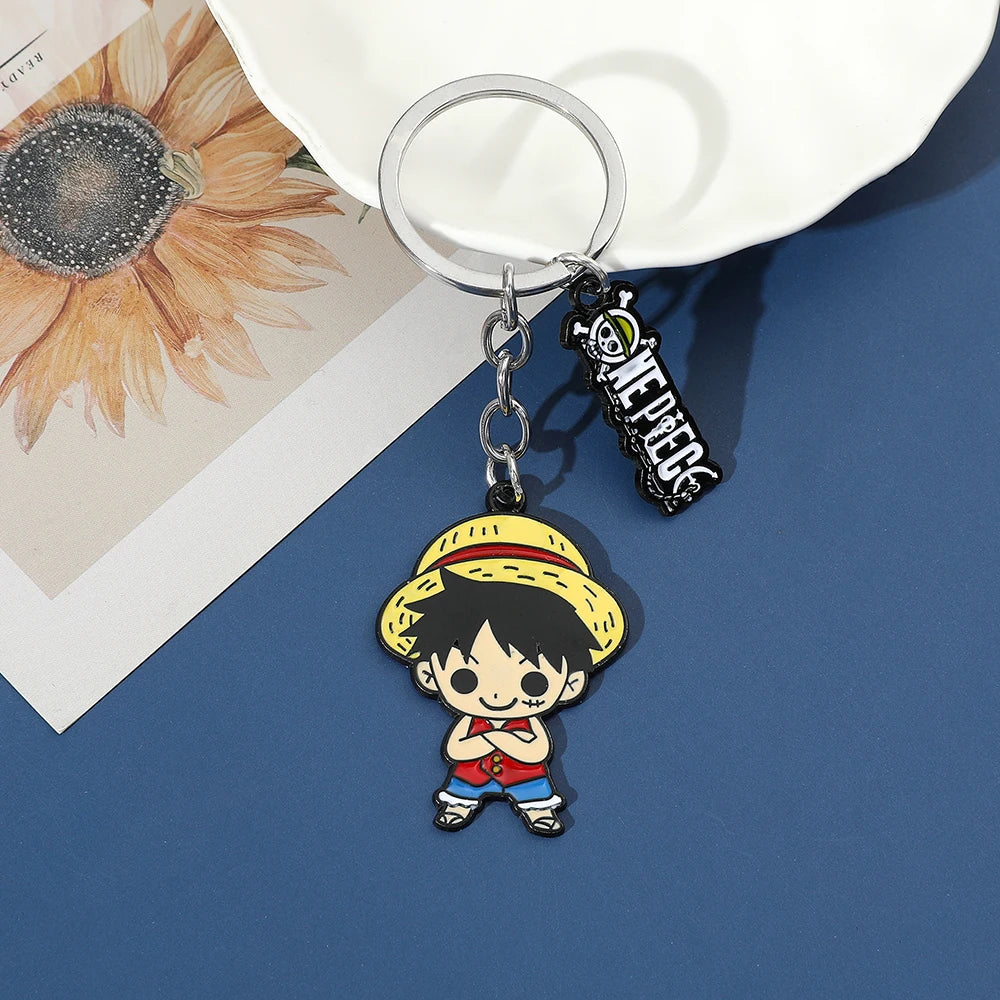 One Piece Keychain Luffy Straw Hat Sanji Nami Chopper | Keychain | One Piece