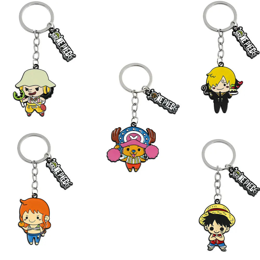 One Piece Cute Monkey D Luffy Chopper Sanji Keychain | Keychain | One Piece