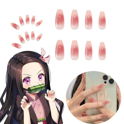 Nezuko Fake Nails | Cosplay Accessories | Demon Slayer