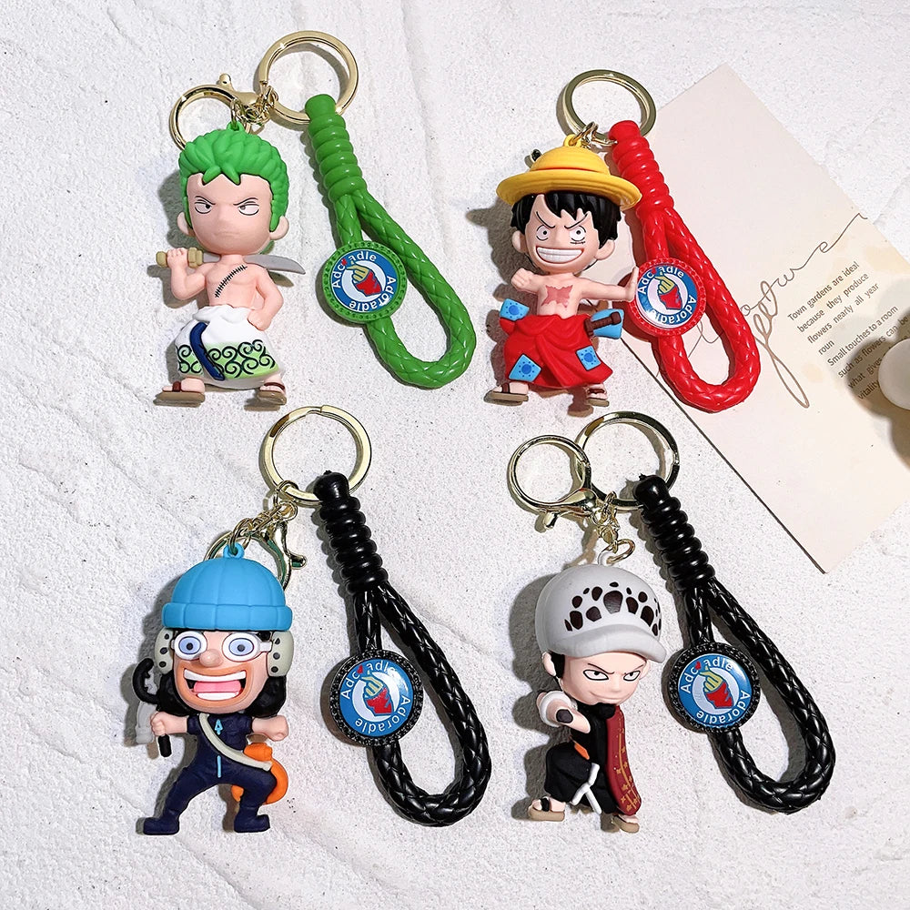 One Piece Figure Keychain Luffy Roronoa Zoro Tony Tony Chopper | Keychain | One Piece