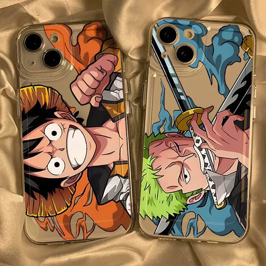 ONE PIECE Monkey D. Luffy Roronoa Zoro Plating Phone Case | Phone Case | One Piece