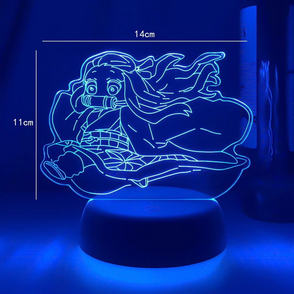 Best Acrylic Led Night Lamp Demon Slayer | Night Light | Demon Slayer