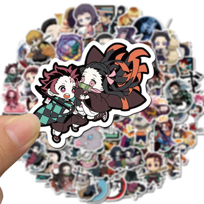 100pcs Demon Slayer Waterproof Stickers | Stickers | Demon Slayer