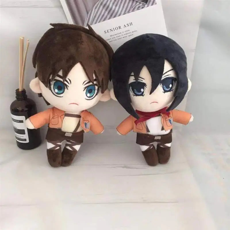 20cm Levi Eren Mikasa Plush Pillow | Plush | Attack on Titan