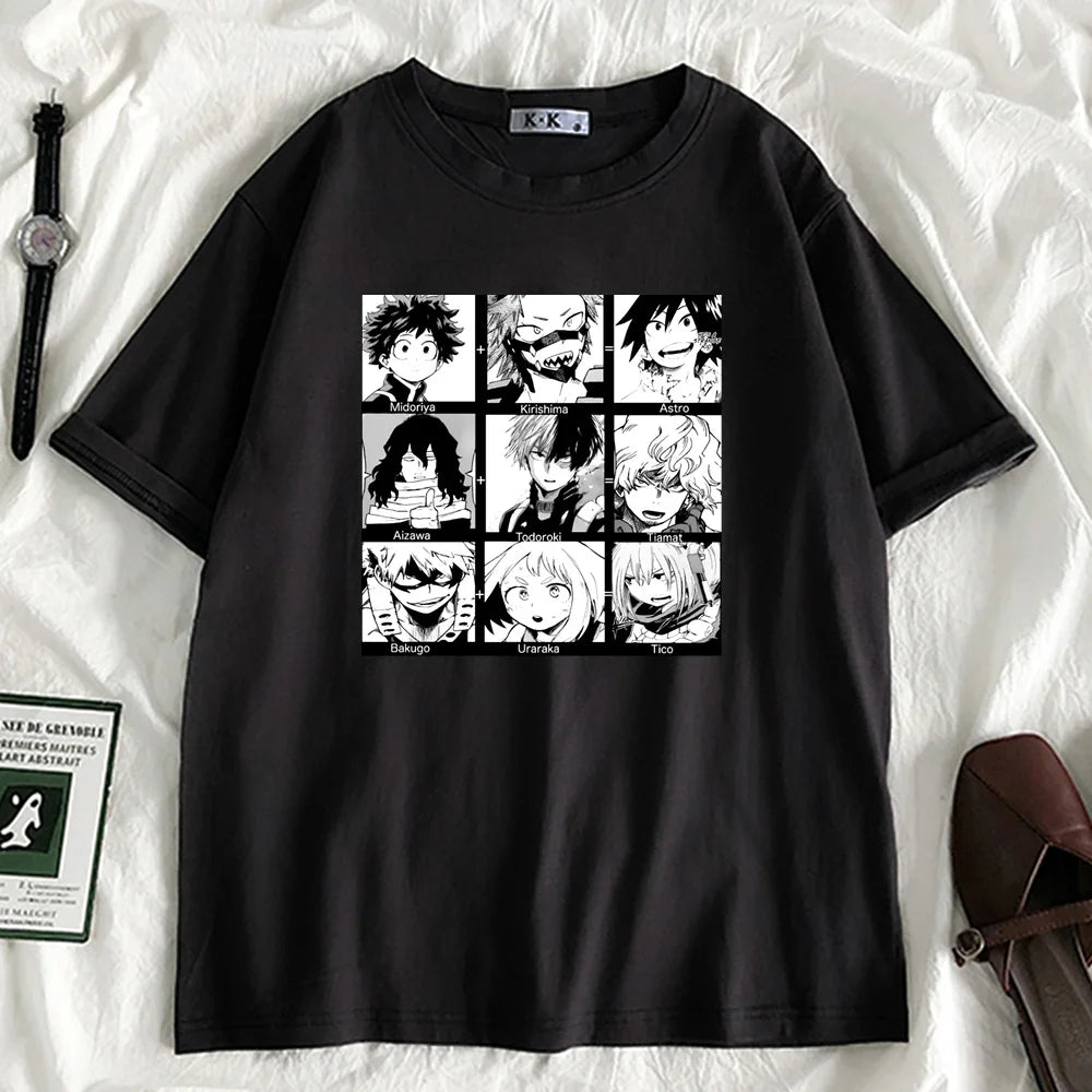 Funny T Shirt Girl Y2K 90s Harajuku Kawaii Graphic Tees | Oversized Clothes | My Hero Academia