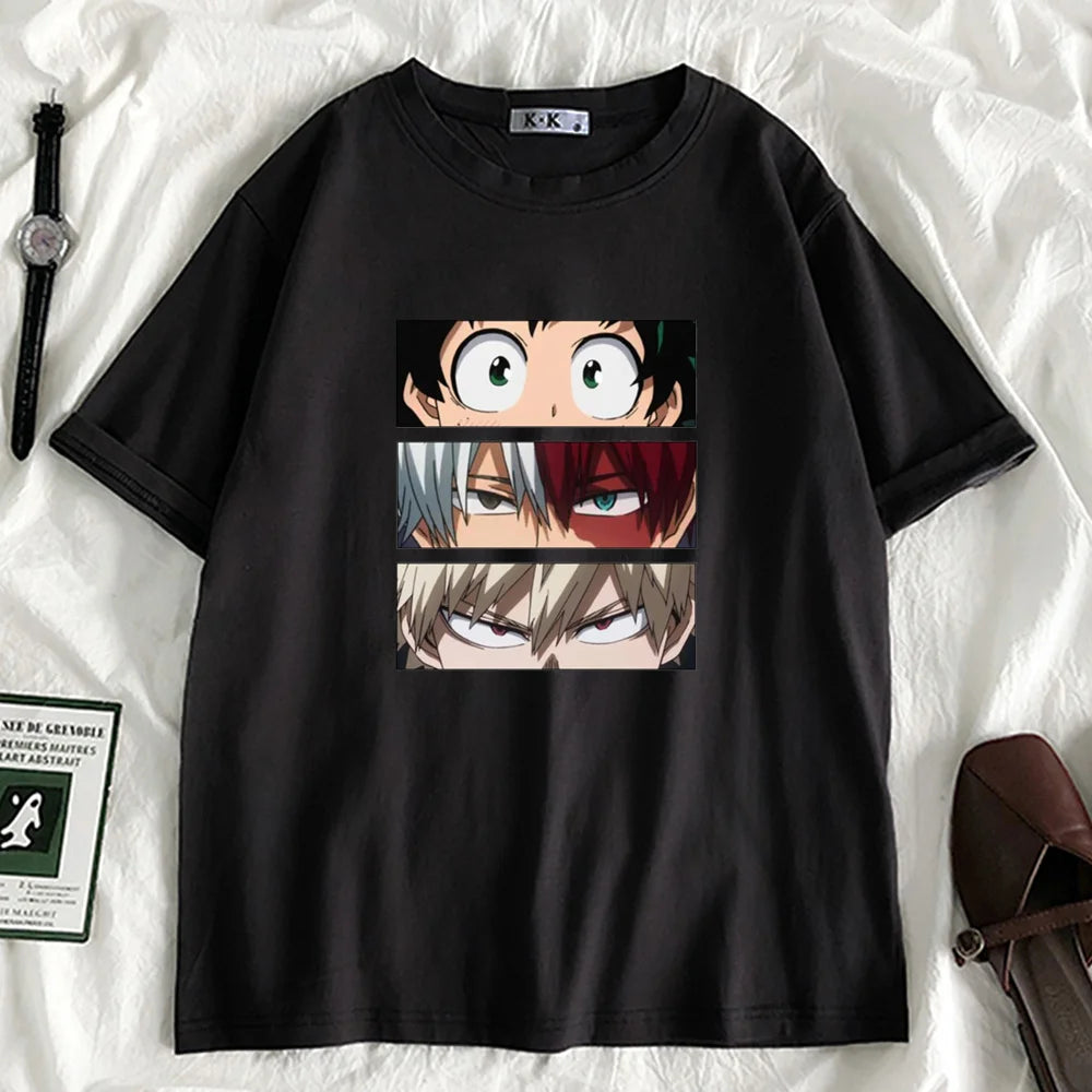 Funny T Shirt Girl Y2K 90s Harajuku Kawaii Graphic Tees | Oversized Clothes | My Hero Academia