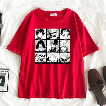 Funny T Shirt Girl Y2K 90s Harajuku Kawaii Graphic Tees | Oversized Clothes | My Hero Academia